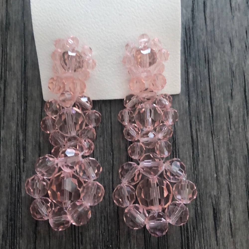 Free People blush  Beaded woman’s Earrings